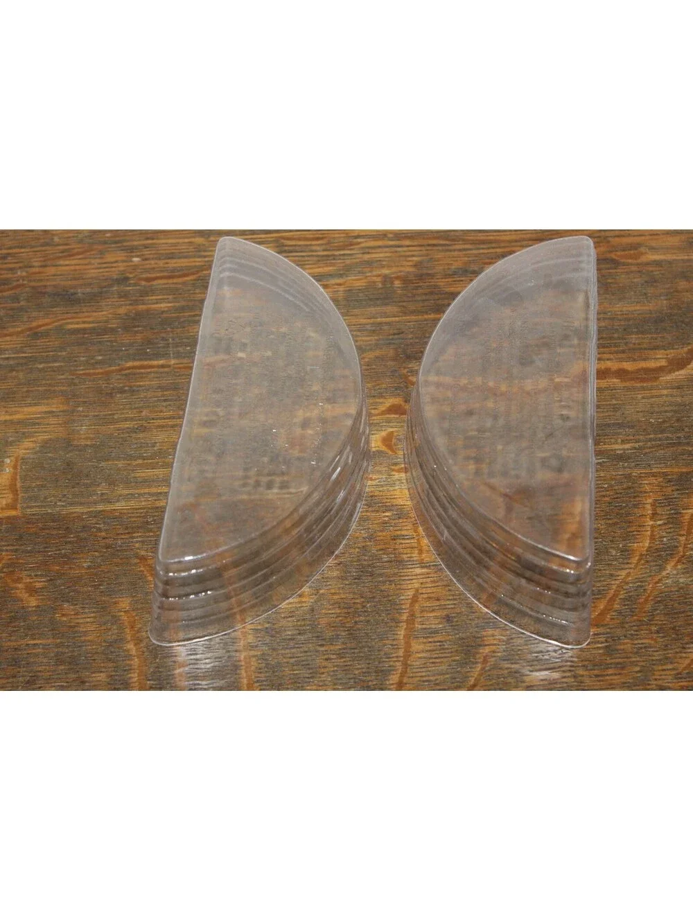 Longaberger Clear Plastic Basket Protectors for Pocket Basket Scalloped Set of 2